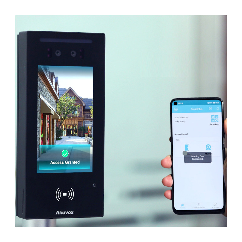 Akuvox A05C – Control de acceso facial, detección de máscara y temperatura, 20.000 caras AKUVOX - 1