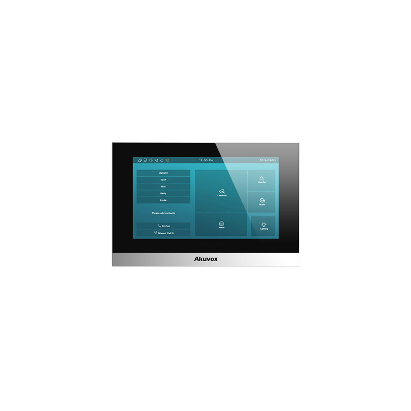 Control de acceso y comunicación para hogares y apartamentos – Pantalla táctil 7” capacitiva – Akuvox – C313W AKUVOX - 1