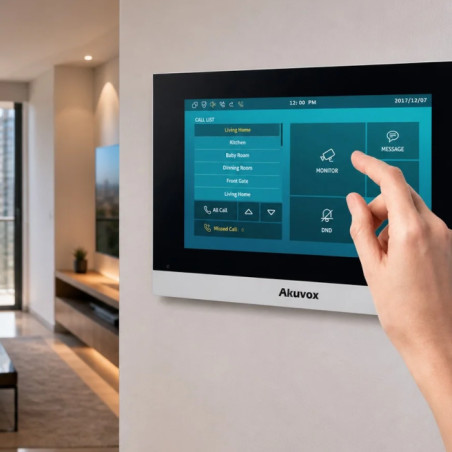Control de acceso y comunicación para hogares y apartamentos – Pantalla táctil 7” capacitiva – Akuvox – C313W AKUVOX - 2