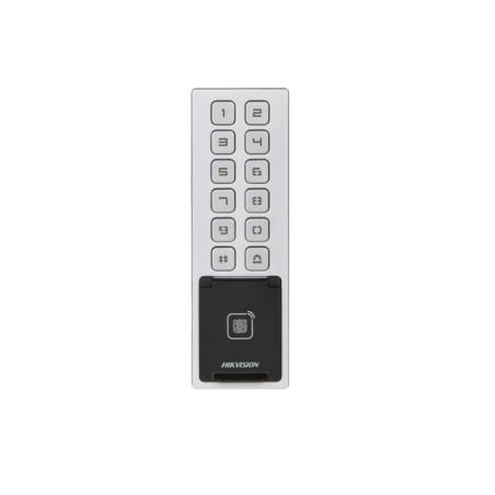 Control de Acceso para Exteriores – Huella/Tarjeta/PIN/Bluetooth IP65 – Hikvision – DS-K1T805MBFWX Hikvision - 1