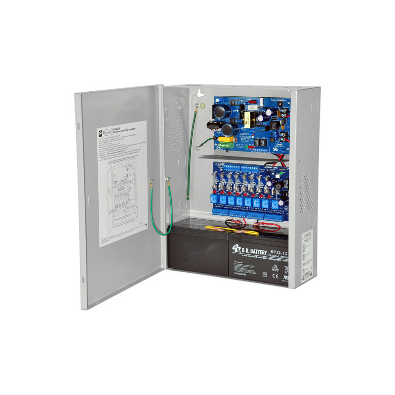 Fuente de poder – 8 salidas independientes 12VDC/24VDC Fail-Safe/Fail-Secure – Harrington Fire Alarm Signal Inc. – AL400ULACM AL