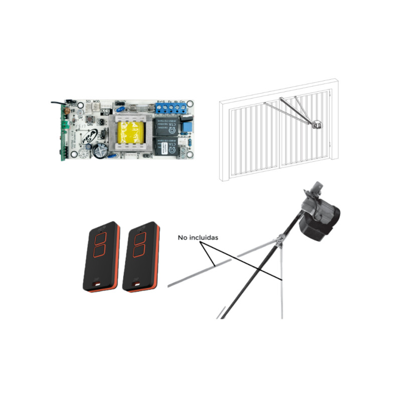 Motor PPA Pivo Avion Monofásico para portones - E03371000 ppa - 2
