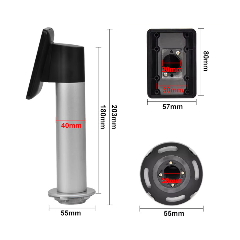 - Soporte para Terminal de Reconocimiento Facial en Puertas Rápidas y Torniquetes – Aluminio AL-6061 – DS-KAB6-ZU1 Hikvision - 3