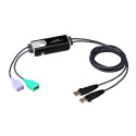 Control de teclado y ratón para dos computadoras – 2 puertos USB, boundless switching – ATEN – CS62KM Aten - 1