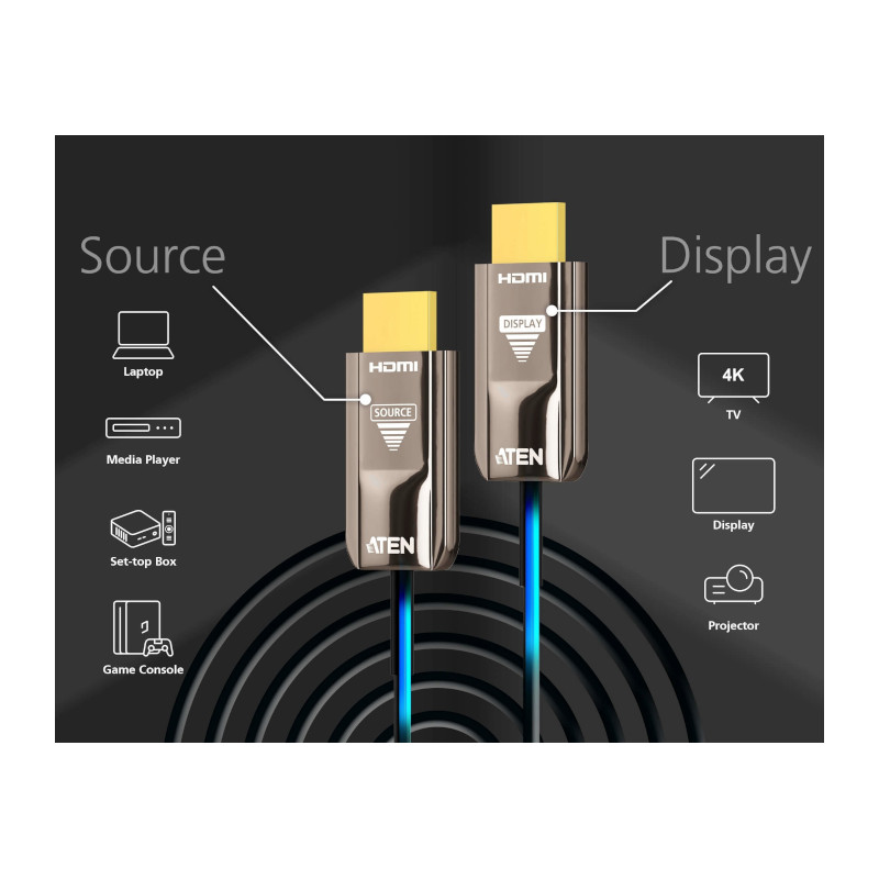 Extensión de señal HDMI para entornos profesionales – True 4K 60 Hz 4:4:4 - VE781010 Aten - 3