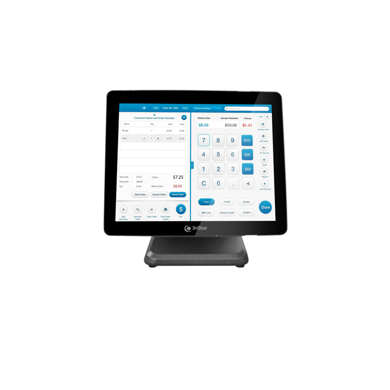 Sistema de punto de venta para comercio y hospitalidad – Pantalla táctil capacitiva 15" – 3nStar – PTE0120 3nstar - 1