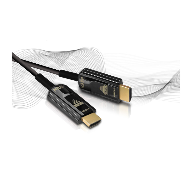 Para extender señales HDMI True 4K hasta 100 mts – Cable activo óptico con soporte HDR y HEC – ATEN – VE7833A Aten - 1