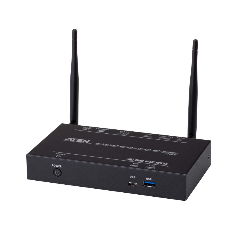 Presentación inalámbrica para reuniones – 4K con múltiples vistas y moderación – ATEN – VP2021 Aten - 2