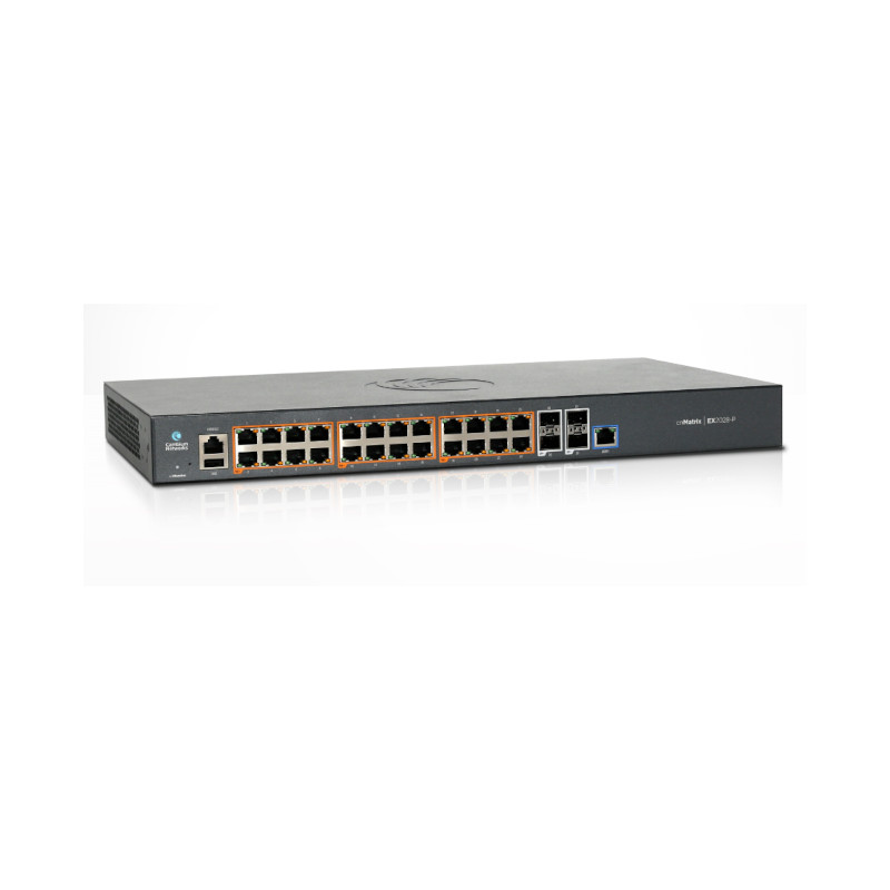 Conectividad y alimentación PoE para redes empresariales – Switch 24 puertos 1 Gbps y 4 SFP+ – Cambium Networks - MX-EX2028PXA-0