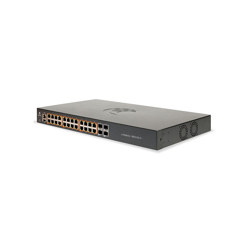 Conectividad y alimentación PoE para redes empresariales – Switch 24 puertos 1 Gbps y 4 SFP+ – Cambium Networks - MX-EX2028PXA-0