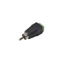 Adaptador RCA macho a terminal de tornillo – Genérico DIO en sistemas de CCTV a 2 Hilos. JR-R591  - 1