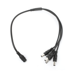 Cable divisor de potencia para cámaras de seguridad – 4 salidas DC macho 5.5x2.1 mm – JR-F52  - 2