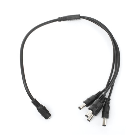 Cable divisor de potencia para cámaras de seguridad – 4 salidas DC macho 5.5x2.1 mm – JR-F52  - 2
