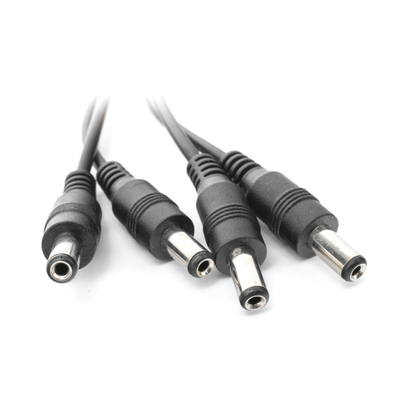 Cable divisor de potencia para cámaras de seguridad – 4 salidas DC macho 5.5x2.1 mm – JR-F52  - 3