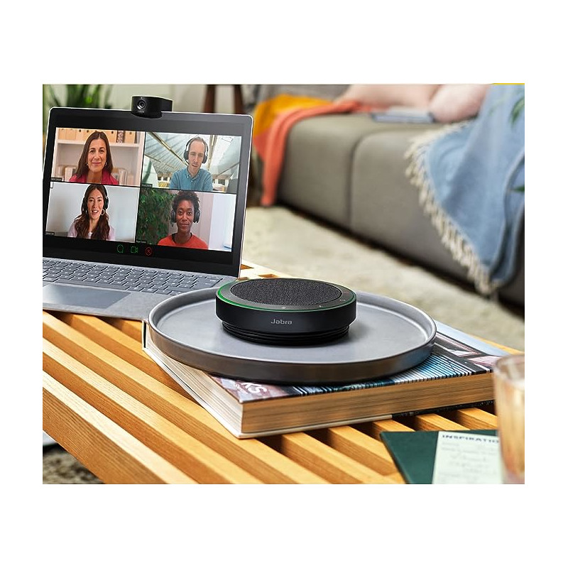 Mejora de reuniones híbridas en oficinas pequeñas – Altavoz profesional con cancelación de ruido – Jabra – Speak2 75 Jabra - 2