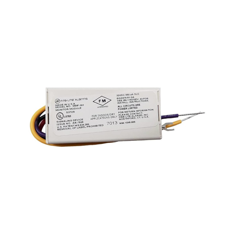 Supervisión compacta de contactos secos para alarma – Mini módulo monitor – Fire•Lite – MMF-301 FIRE-LITE - 1