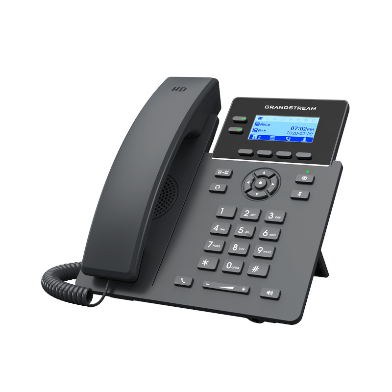 Teléfono IP para empleados de oficina y remoto – 2 líneas SIP con conferencia y seguridad empresarial – Grandstream – GRP2601 GR