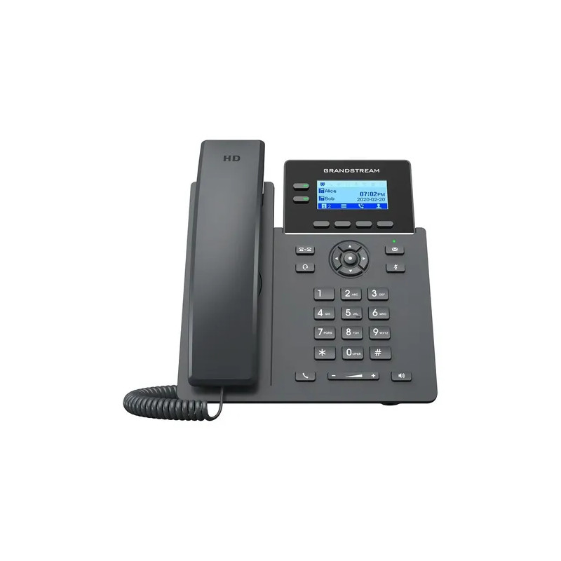 Teléfono IP para oficinas empresariales – 2 líneas, PoE integrado, conferencias 5 vías – Grandstream – GRP2602 GRANDSTREAM - 1