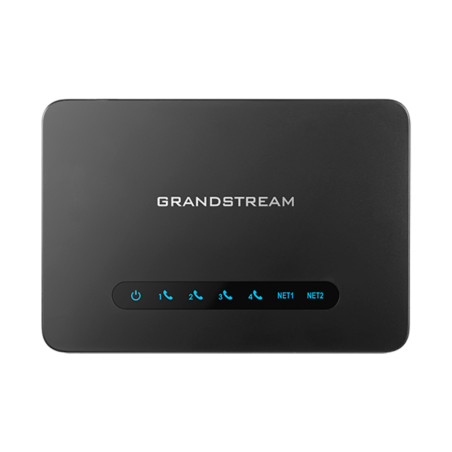 Adaptador VoIP para telefonía en oficina o hogar – 4 puertos FXS y router NAT Gigabit – Grandstream – HT814 V2 GRANDSTREAM - 1