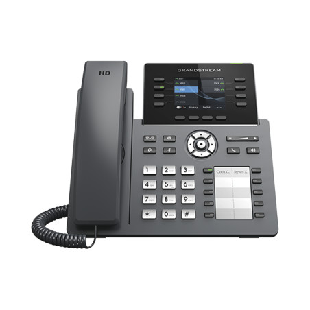 Teléfono VoIP para atención de múltiples llamadas – 8 líneas, audio HD, Wi-Fi integrado – Grandstream – GRP2634 GRANDSTREAM - 1