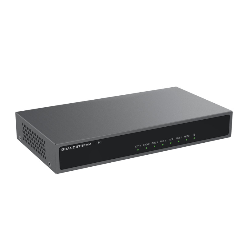 Conector de Líneas Telefónicas PSTN a VoIP para Empresas – Con 4 FXO, 1 FXS y PoE – Grandstream – HT841 GRANDSTREAM - 1