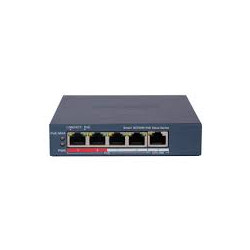 Conmutador de red – 4 Puertos PoE Fast Ethernet, largo alcance 300m – Hikvision – DS-3E1105P-EI/M V2 Hikvision - 1