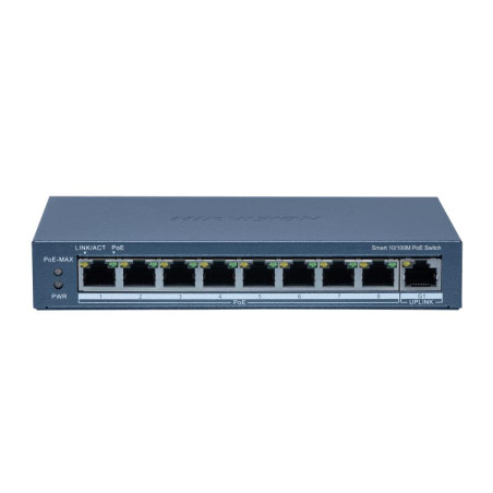 Switch para sistemas de vigilancia – 8 Puertos Fast Ethernet PoE Inteligente – Hikvision – DS-3E1309P-EI/M Hikvision - 1