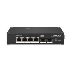 Conectividad PoE para sistemas de vigilancia – 4 Puertos Hi-PoE Gigabit Temperatura Extendida – Hikvision – DS-3T0506HP-E/HS Hik