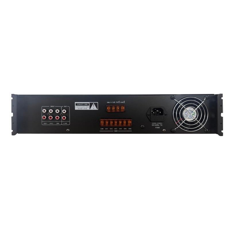 Amplificador de Audio para Sistemas de Sonido Multi-Zona – 120W, 6 Zonas, Bluetooth – DS-QAE0A120G1-VB6 Hikvision - 2