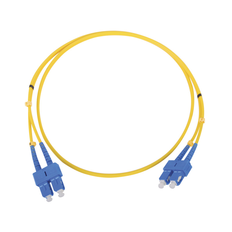 Jumper de Fibra Óptica Monomodo SC/SC Duplex de 1 metro - LP-FO-6053B Linked Pro - 1