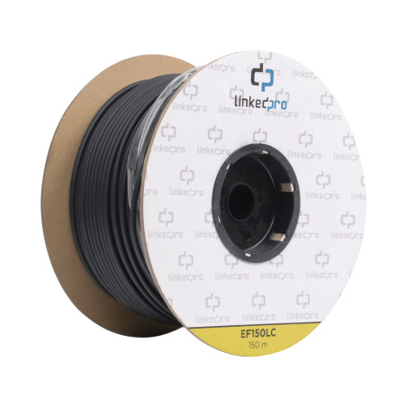 Carrete 150 mts fibra óptica sin fusiones – Plug & Play 2 hilos monomodo - LC-LC Duplex - Linked Pro - 1