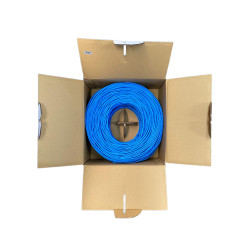 Carrtet de cable de UTP de 4 pares Cat6 de 305 mts, 100% Cobre, PVC ROHS, Color Azul - PSCCAT6 Linked Pro - 2