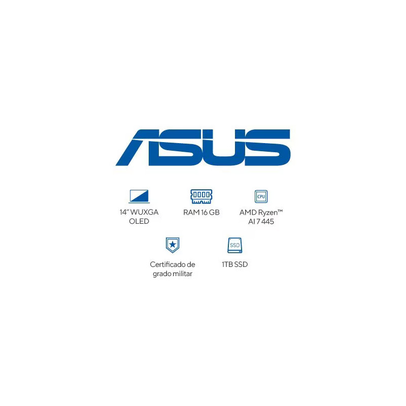 Portátil con IA para profesionales y estudiantes – OLED 14" WUXGA Ryzen AI 7 16GB RAM 1TB SSD – ASUS – UM3406GA-QL121 ASUS - 4