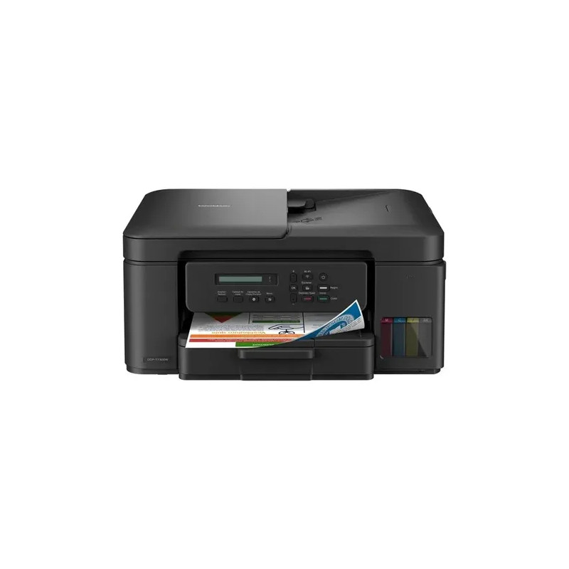 Impresora multifunción para oficina y hogar – Inalámbrica Tanque de Tinta 3-en-1 ADF Dúplex Automático – Brother – DCP-T730DW Br