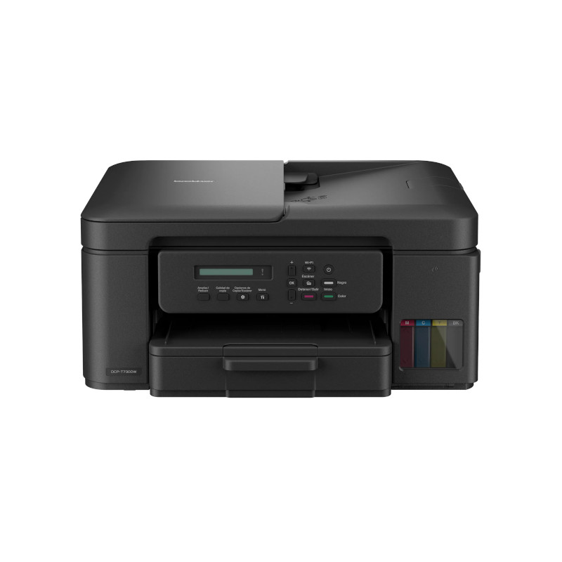Impresora multifunción para oficina y hogar – Inalámbrica Tanque de Tinta 3-en-1 ADF Dúplex Automático – Brother – DCP-T730DW Br