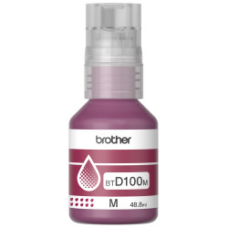 Botella de tinta de color magenta de ultra alto rendimiento BTD100M Brother - 1