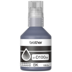 Botella de tinta de color negro de ultra alto rendimiento BTD100BK Brother - 1