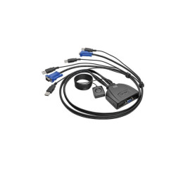 Control de 2 Computadoras con un Monitor, Teclado y Ratón – 2 Puertos USB/VGA con Cables Integrados 2048x1536 – Tripp Lite Eaton