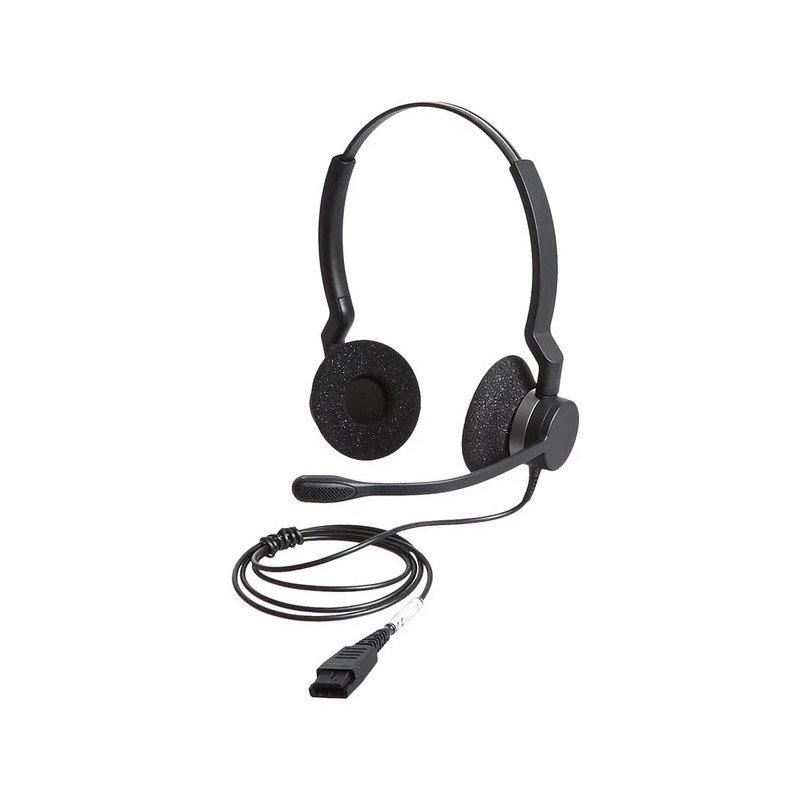 Auriculares para Contact Center y Oficina – Duo con Micrófono NC y Audio de Banda Ancha – Jabra – Biz 2300 QD Duo Jabra - 1