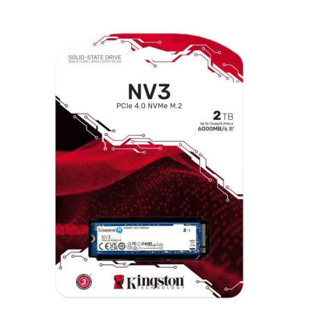 Almacenamiento para Consolas Portátiles y Laptops Compactas – 2TB PCIe 4.0 NVMe – Kingston – NV3 M.2 2230 SNV3SM3/2T0 Kingston -