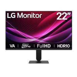 Monitor de computadora para hogar y oficina – 21.5" Curvo Full HD 100Hz – LG – 22U401A-B LG - 1