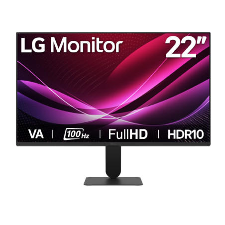 Monitor de computadora para hogar y oficina – 21.5" Curvo Full HD 100Hz – LG – 22U401A-B LG - 1