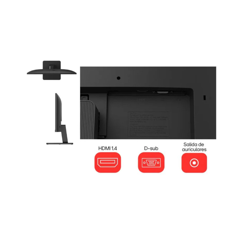 Monitor de computadora para hogar y oficina – 21.5" Curvo Full HD 100Hz – LG – 22U401A-B LG - 2
