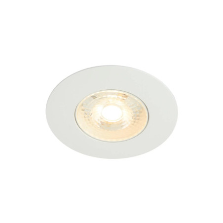 Lámpara LED Bala Redonda Empotrable Dirigible 5.5W 450lm 4000K 90mm Marco Blanco Tecnolite Tecnolite - 1