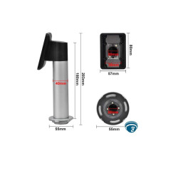Soporte Pedestal para Terminal Facial Biométrico | Accesorio de Instalación Industrial - DS-KAB6-ZU1(O-NEU) Hikvision - 1