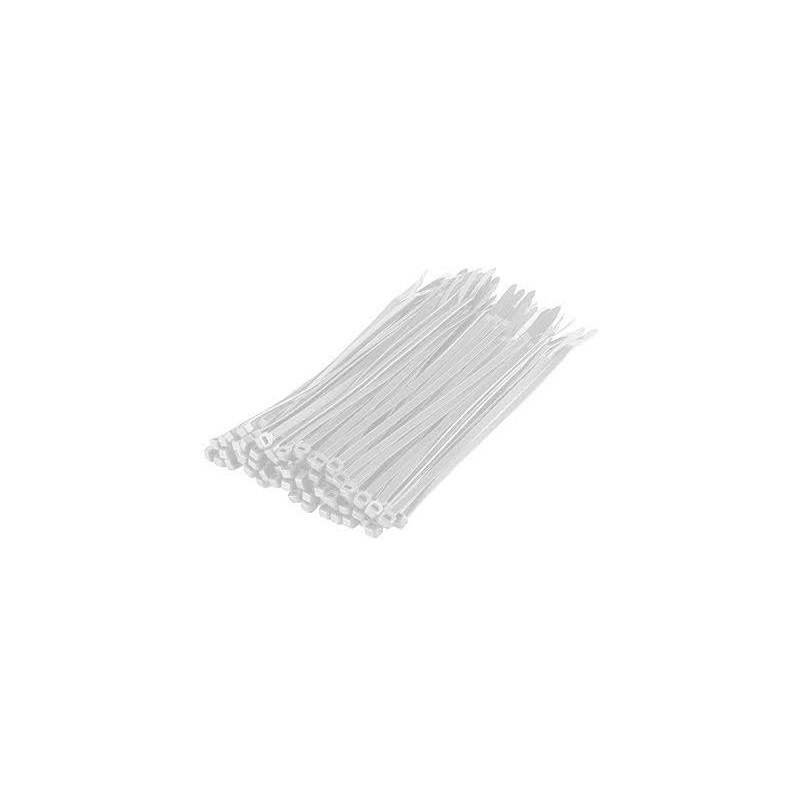 Abrazadera Plástica Blanca 9mm x 55cm Adler | Bolsa x100 Unidades  - 1