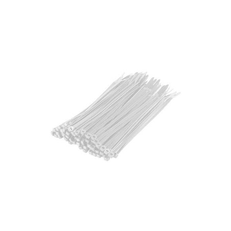 Abrazadera Plástica Blanca 9mm x 55cm Adler | Bolsa x100 Unidades  - 1