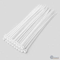 Abrazadera Plástica Blanca 9mm x 55cm Adler | Bolsa x100 Unidades  - 1