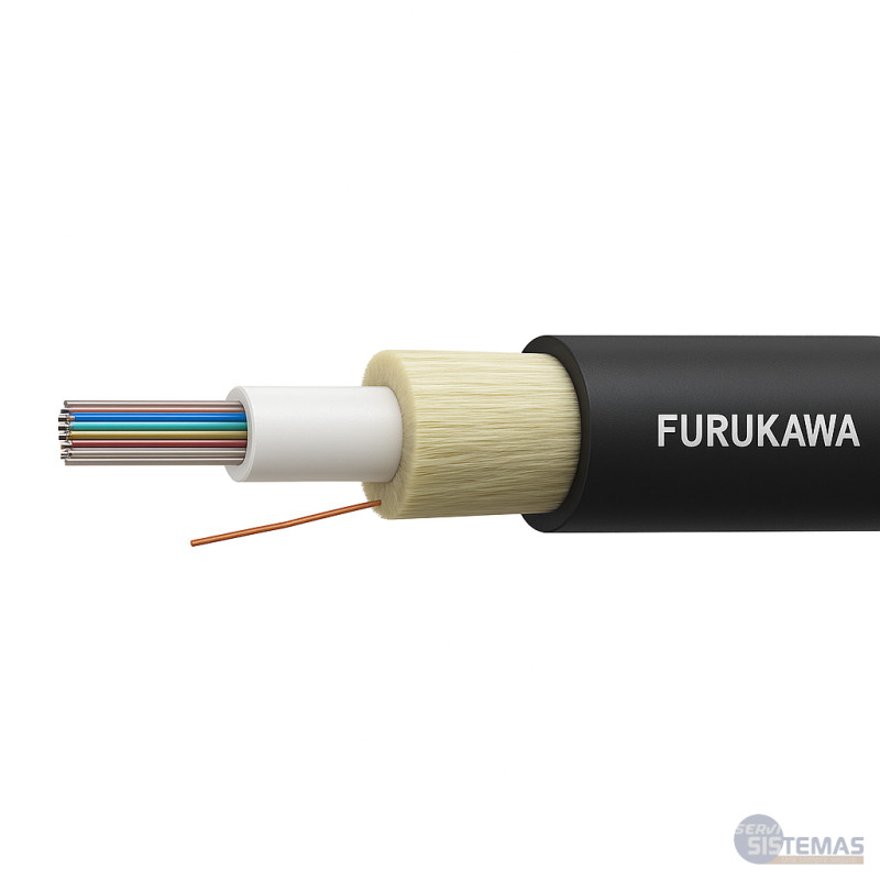 Fibra Óptica Monomodo Armada 12 Hilos LSZH Furukawa - Alta Seguridad Industrial  - 2