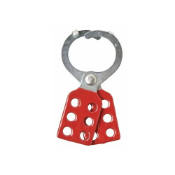 Dispositivo de Bloqueo Tipo Pinza Acero Rojo SteelPro - Seguridad Industrial LOTO SteelPro - 1